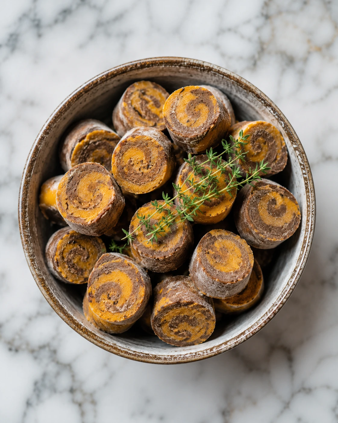 Frozen Liver & Sweet Potato Swirls: A Cooling Treat for Dogs and Cats step 1