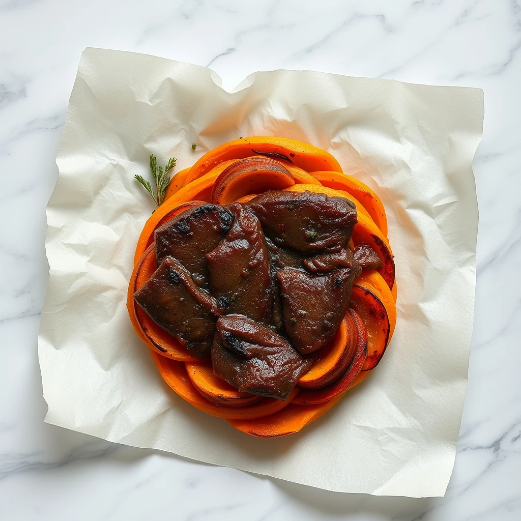 Frozen Liver & Sweet Potato Swirls: A Cooling Treat for Dogs and Cats step 3