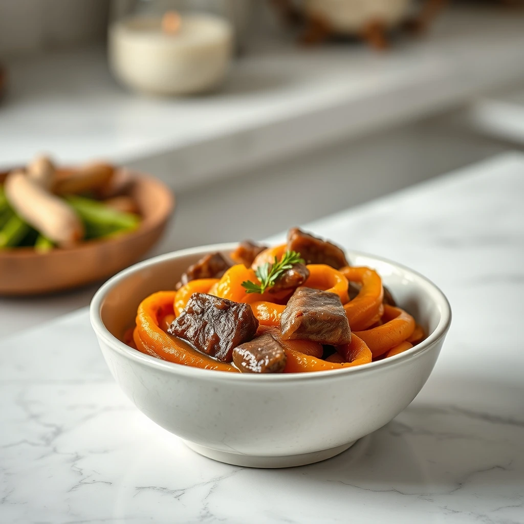 Frozen Liver & Sweet Potato Swirls: A Cooling Treat for Dogs and Cats step 4