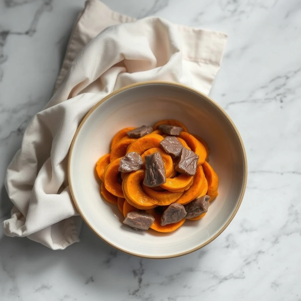Frozen Liver & Sweet Potato Swirls: A Cooling Treat for Dogs and Cats step 6