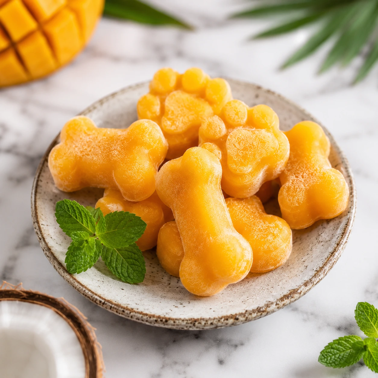 Frozen Mango & Coconut Water Pupsicles: A Hydrating Tropical Treat step 2