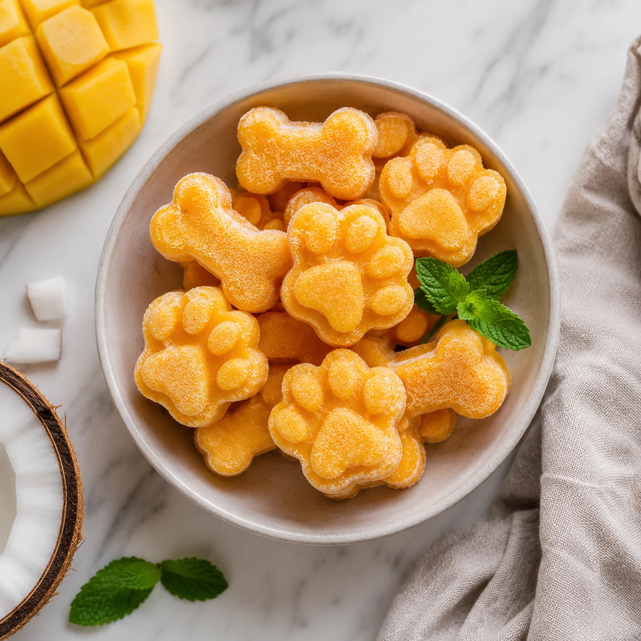 Frozen Mango & Coconut Water Pupsicles: A Hydrating Tropical Treat step 6