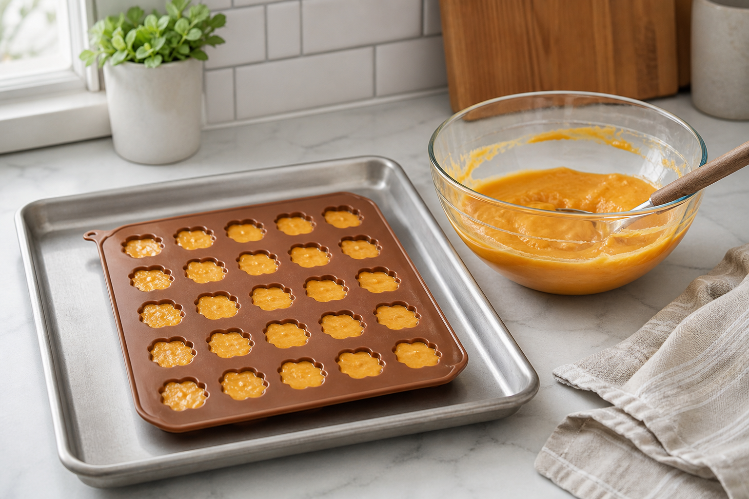 Frozen Pumpkin Yogurt Dog Treats