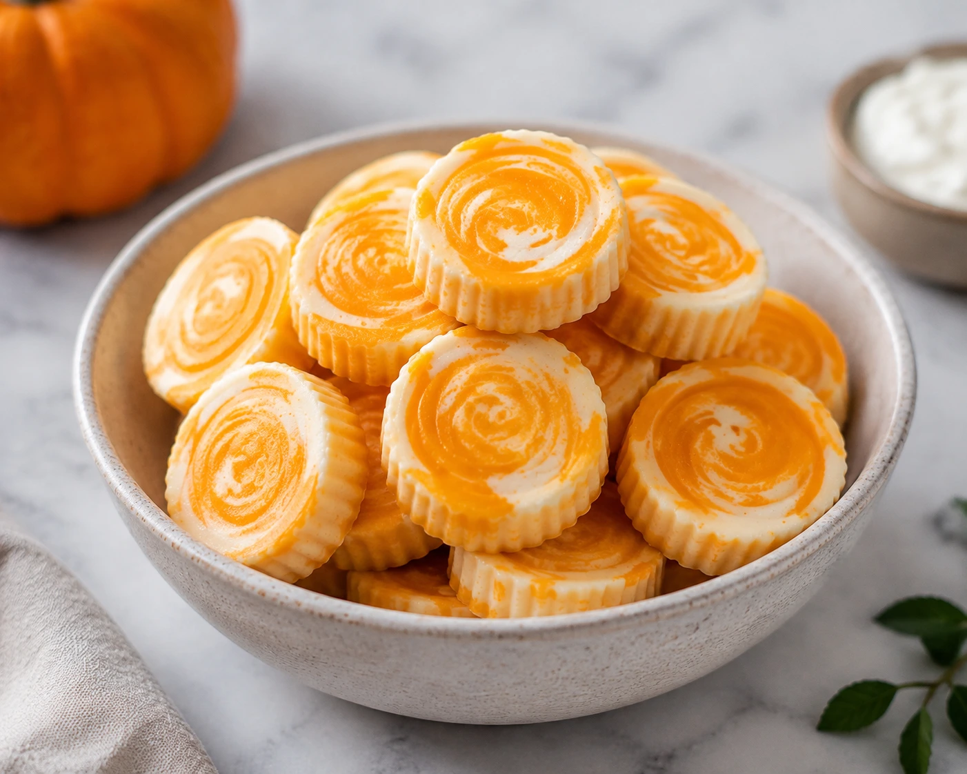 Frozen Pumpkin Yogurt Swirls for Dogs