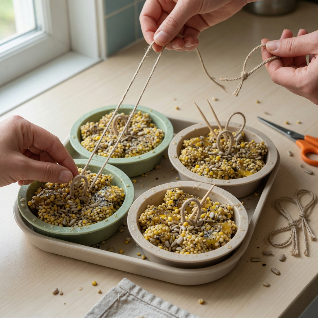 Gelatin Wild Seed Bird Clusters step 6