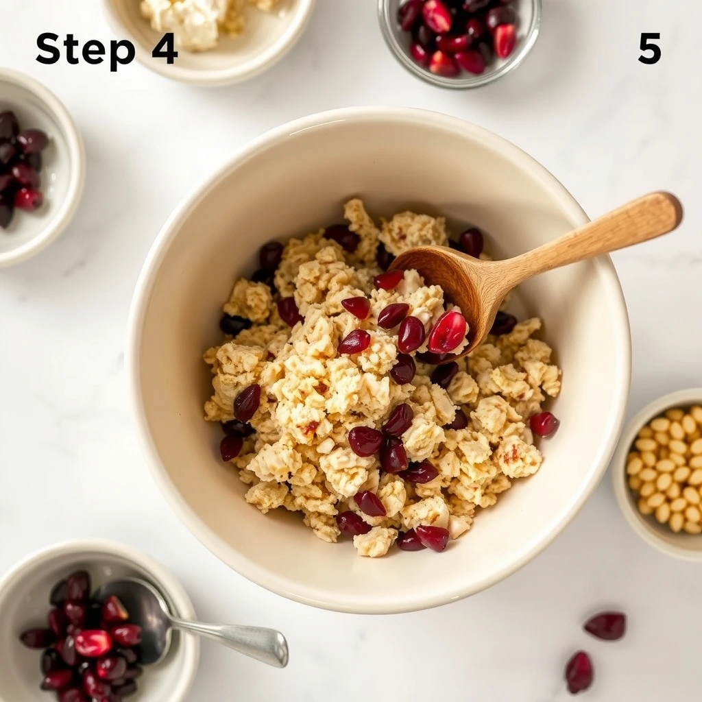 Gently Cooked Chicken and Cranberry Crumble Topper for Dogs step 4