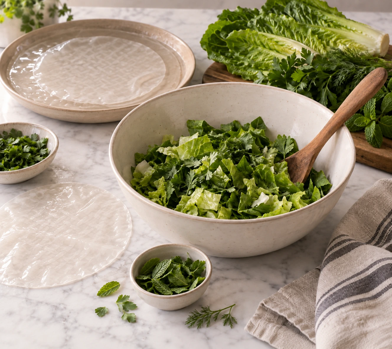 Herb Garden Vegetable Rice Paper Parcels for Rabbits step 2