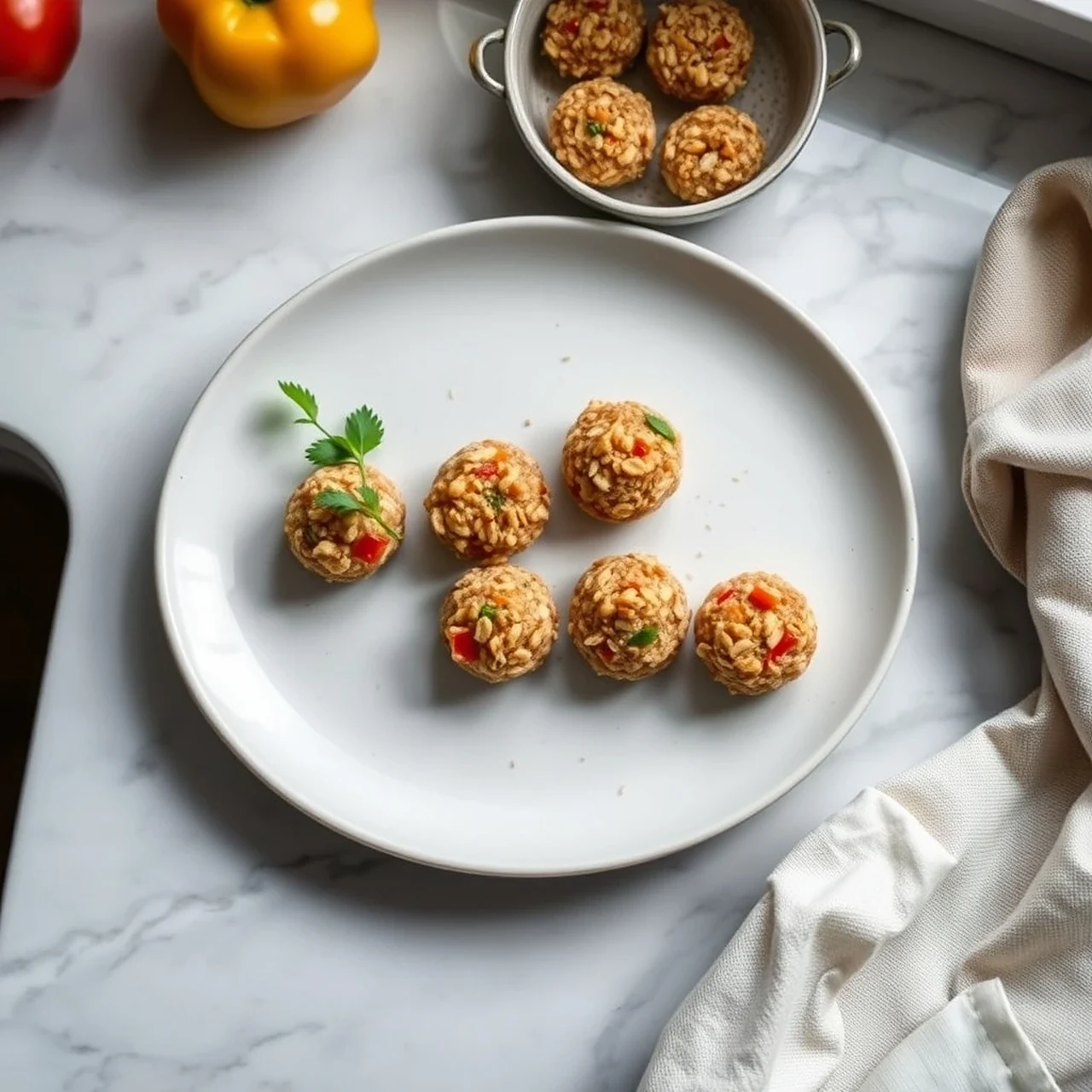 Homemade Bell Pepper and Oat Chewy Bites for Small Pets
