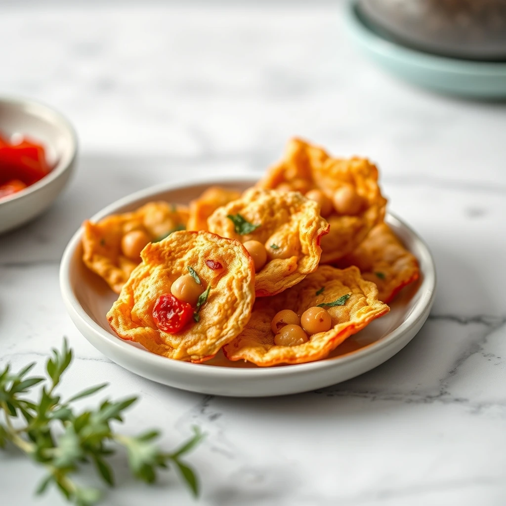 Homemade Savory Chickpea & Bell Pepper Crisps for Small Pets step 2