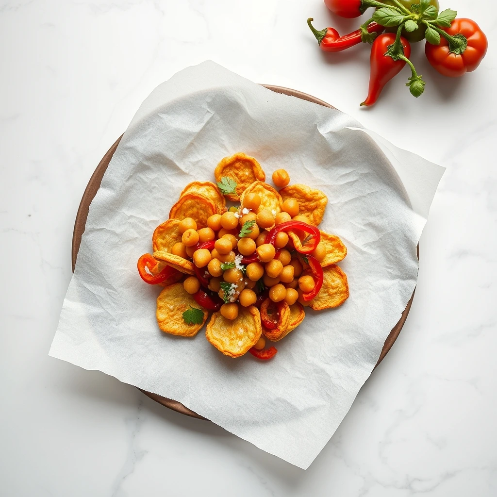 Homemade Savory Chickpea & Bell Pepper Crisps for Small Pets step 3