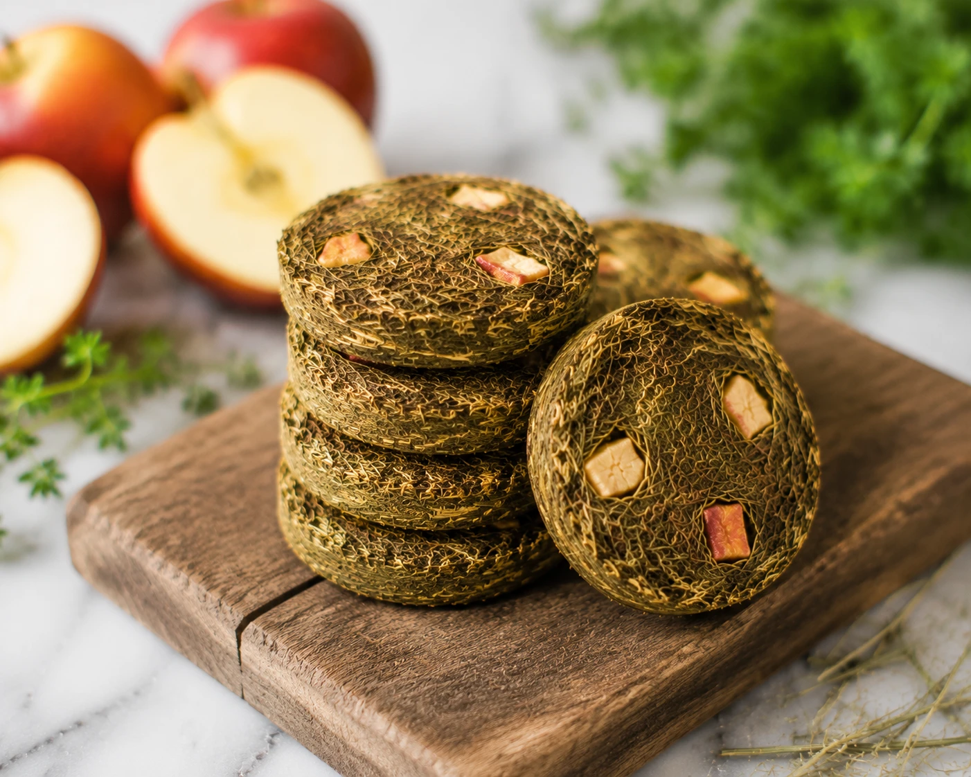 Homemade Timothy Hay Apple Bites for Rabbits step 5