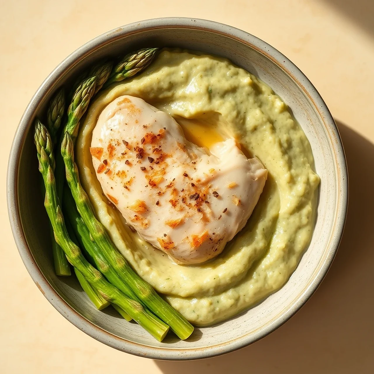Hydrating Chicken and Asparagus Puree Topper for Cats