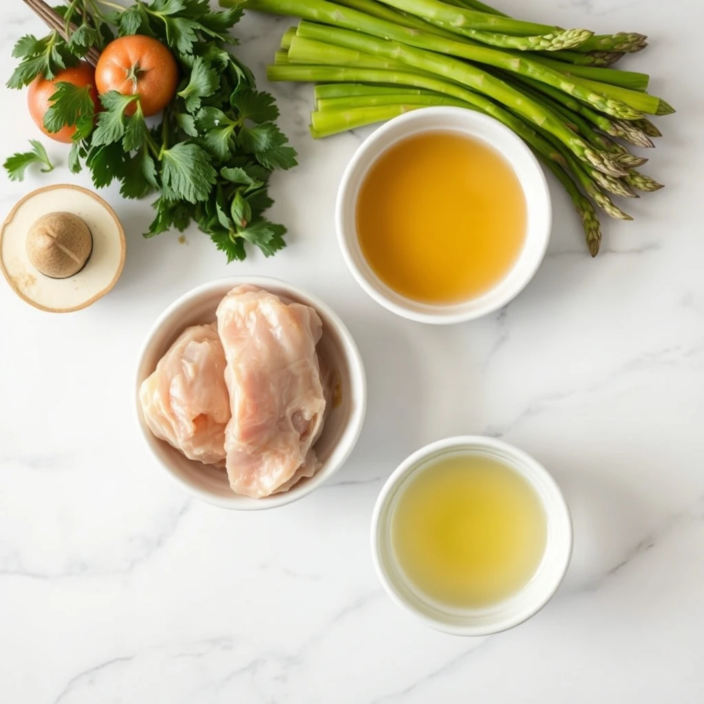 Hydrating Chicken and Asparagus Puree Topper for Cats step 1