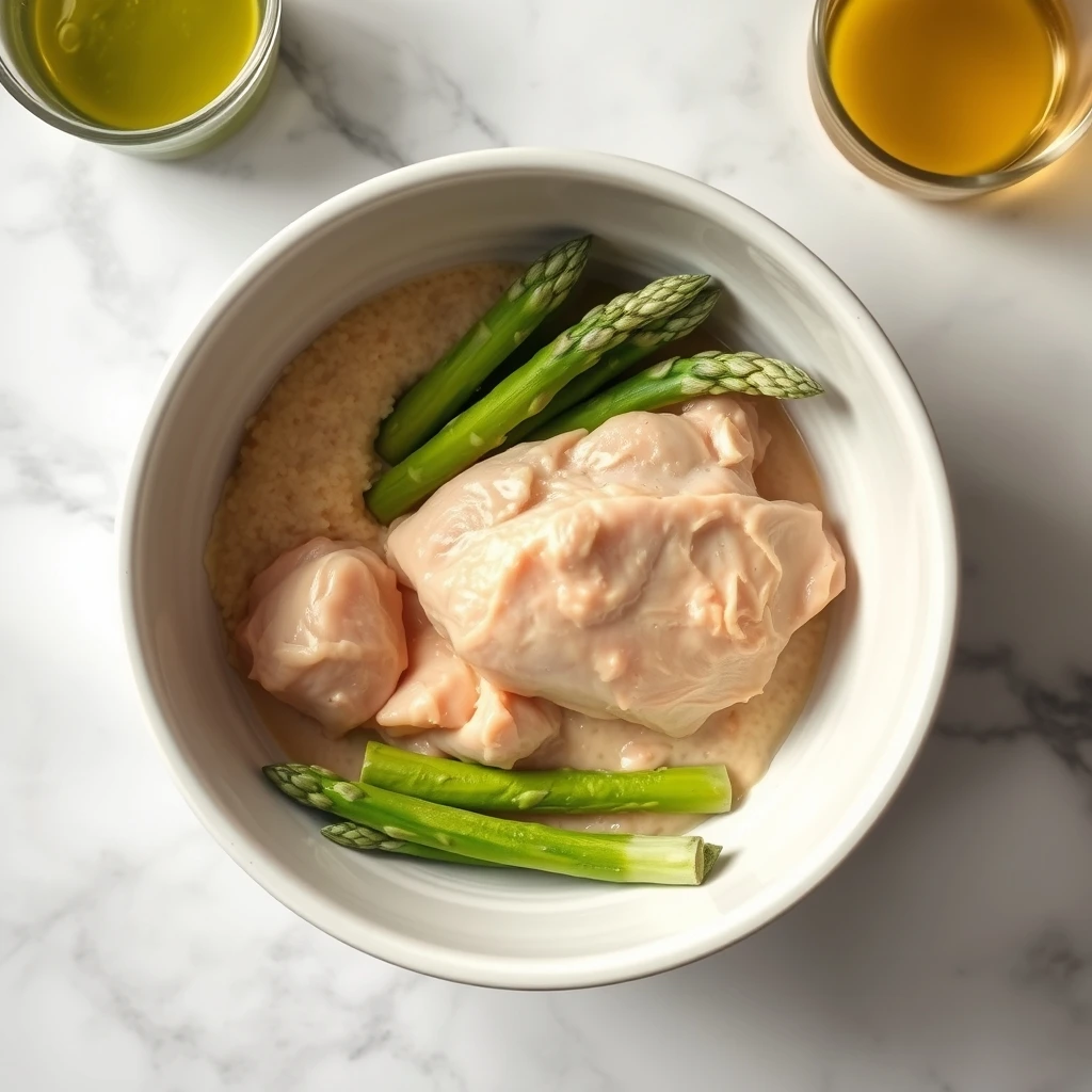 Hydrating Chicken and Asparagus Puree Topper for Cats step 3
