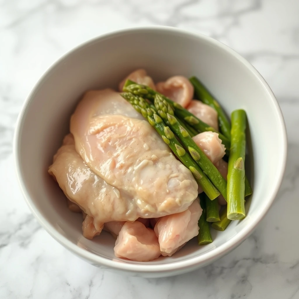 Hydrating Chicken and Asparagus Puree Topper for Cats step 4