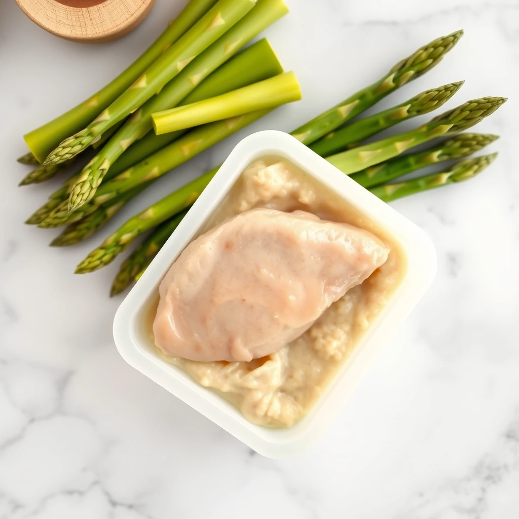 Hydrating Chicken and Asparagus Puree Topper for Cats step 5