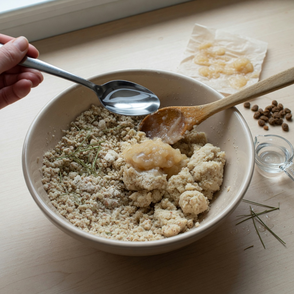 Kibble Applesauce Hay Gnaws step 4
