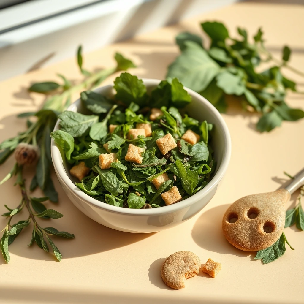 Leafy Herb Nibble Plate for Rabbits