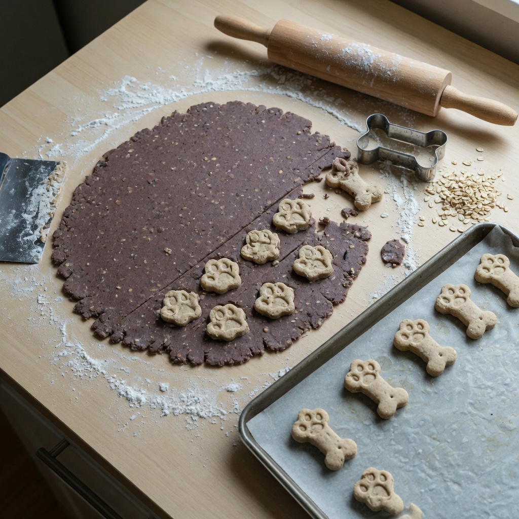 Liver and Oat Dog Biscuits step 5