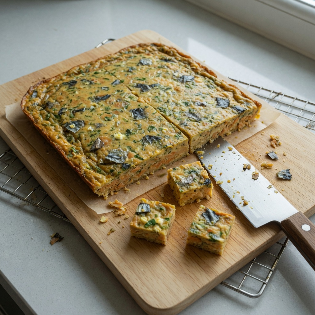 Mackerel Egg Cat Squares step 7