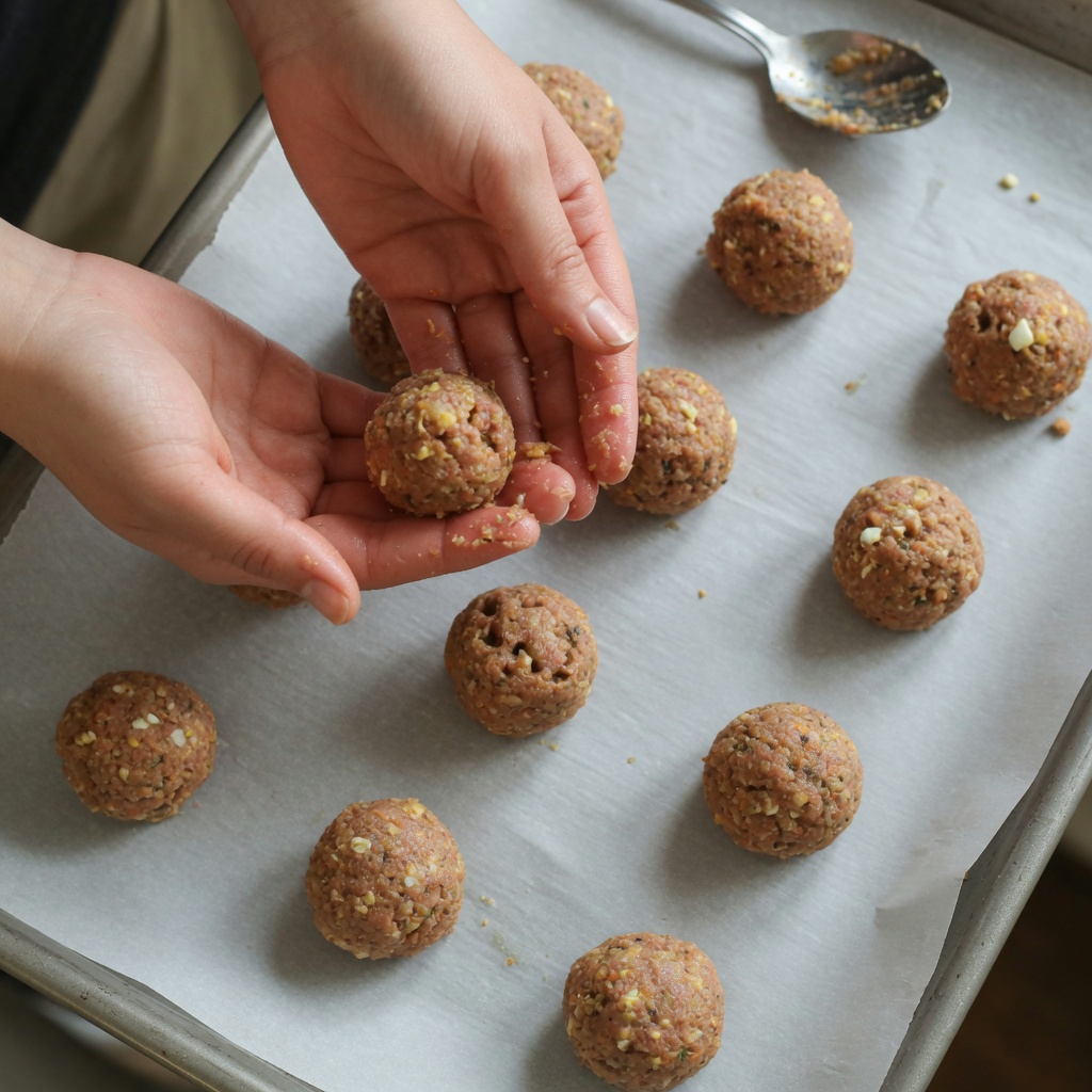 Meat and Egg Protein Bites for Dogs step 3