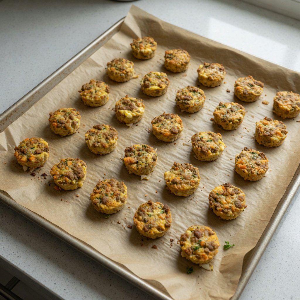 Meat and Egg Protein Bites for Dogs step 5