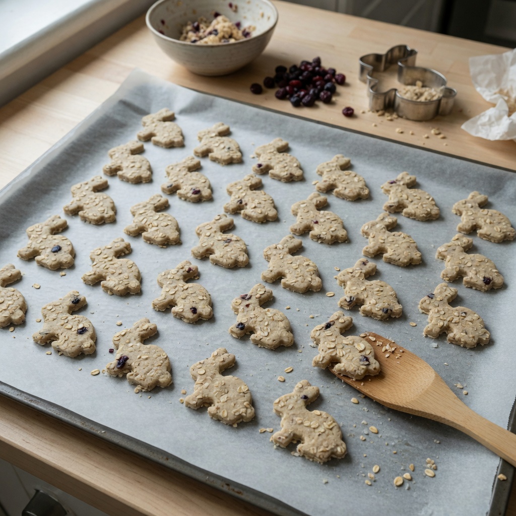 Oat and Berry Rabbit Biscuits step 5