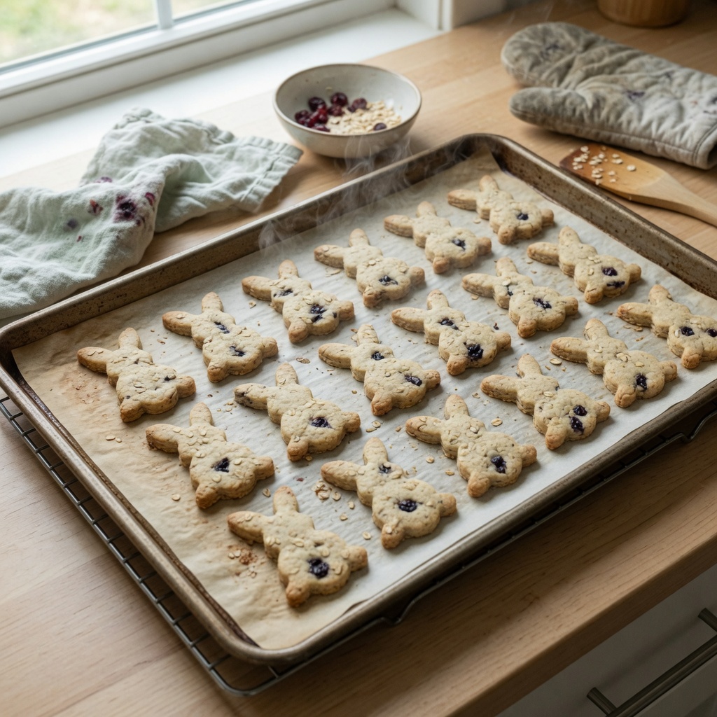 Oat and Berry Rabbit Biscuits step 6