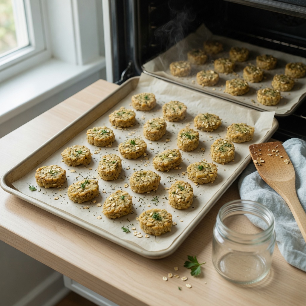 Oat Banana Herb Bites for Rabbits step 7