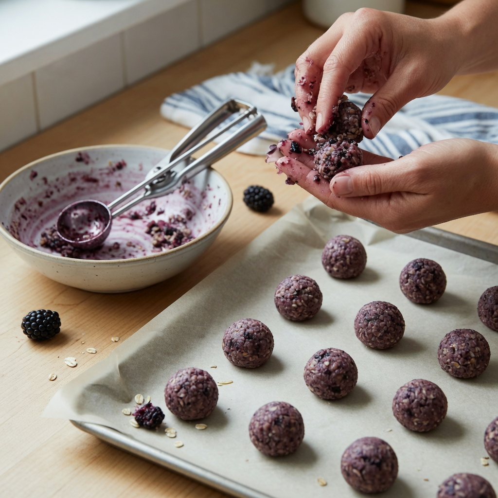Oat Blackberry Rabbit Bites step 4