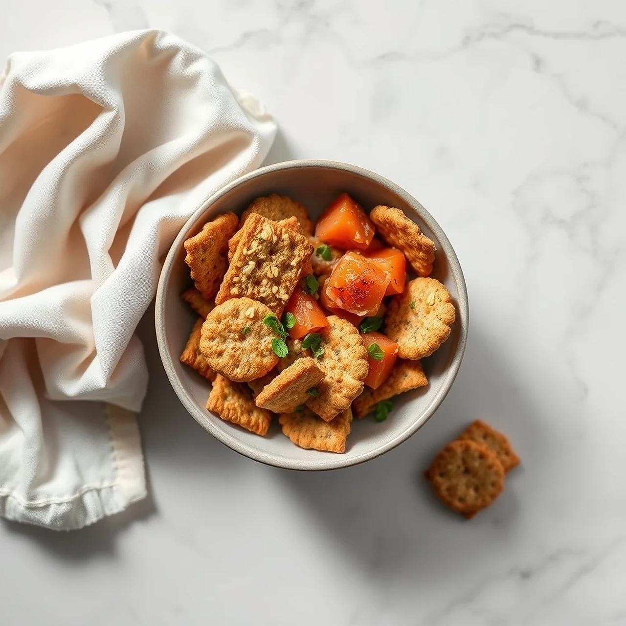 Oven-Baked Oatmeal Salmon Savory Crackers for Dogs: a Crunchy Omega-3 Treat