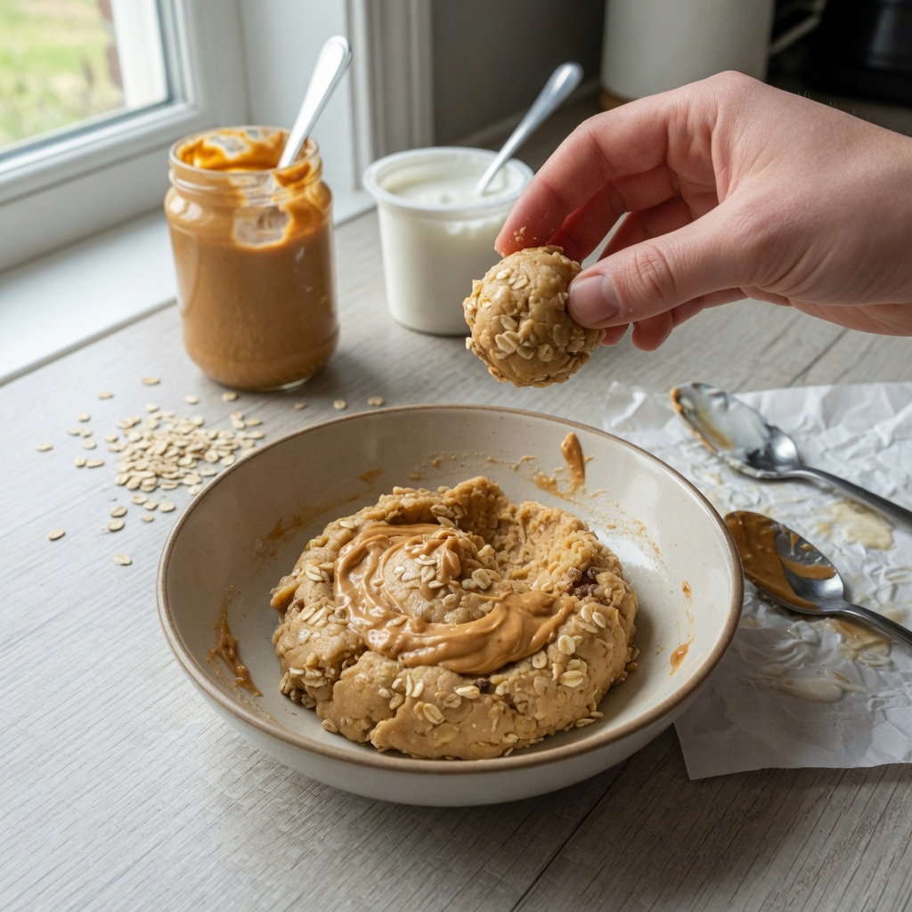 Peanut Butter Yogurt Dog Balls step 4