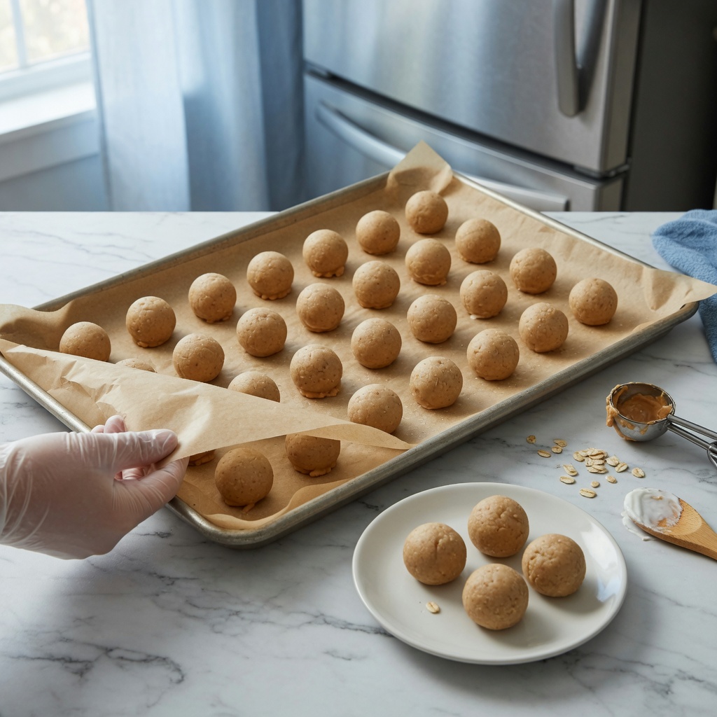Peanut Butter Yogurt Dog Balls step 7