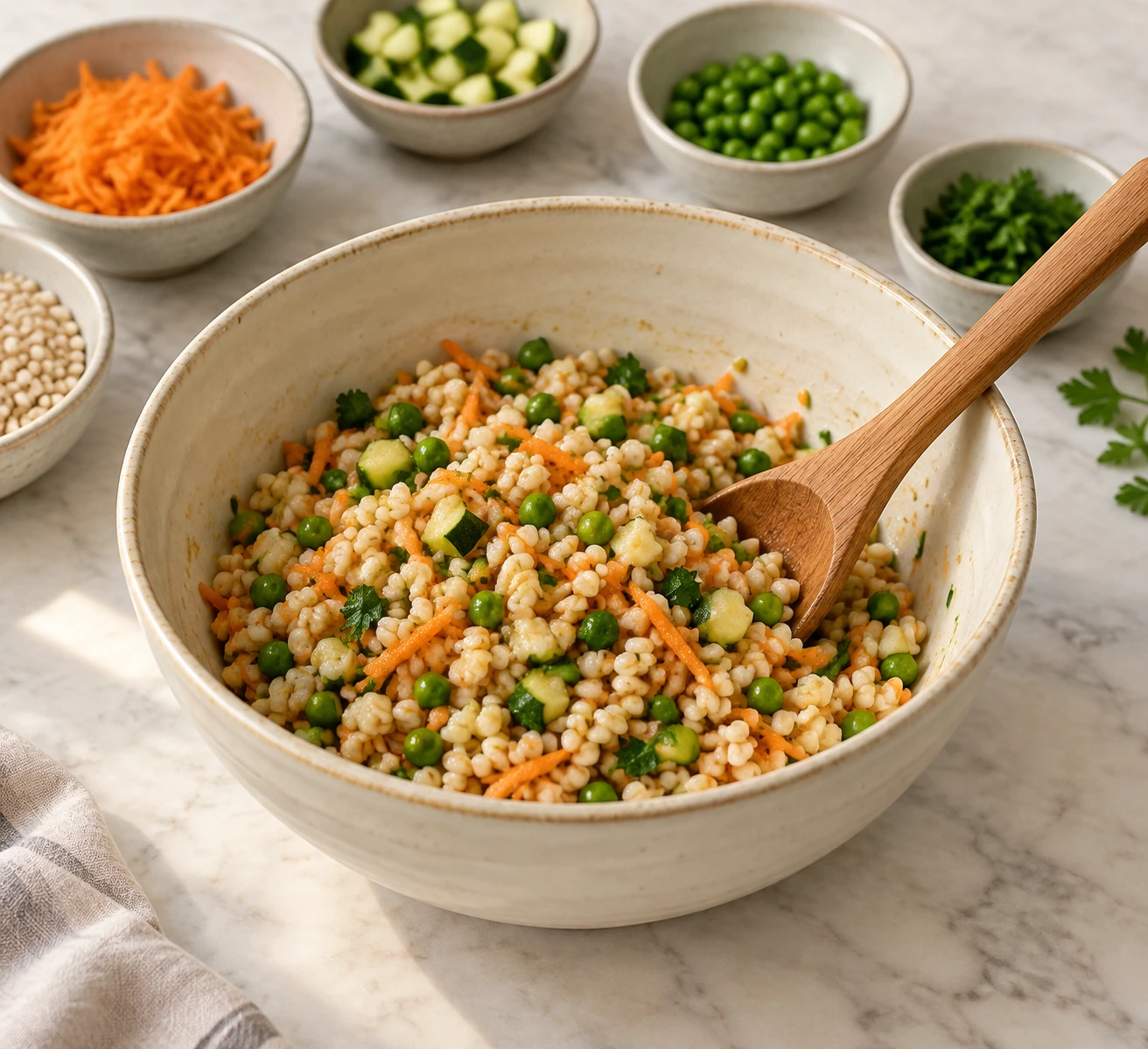 Pearl Barley and Vegetable Stuffed Forage Cups for Pet Birds step 4