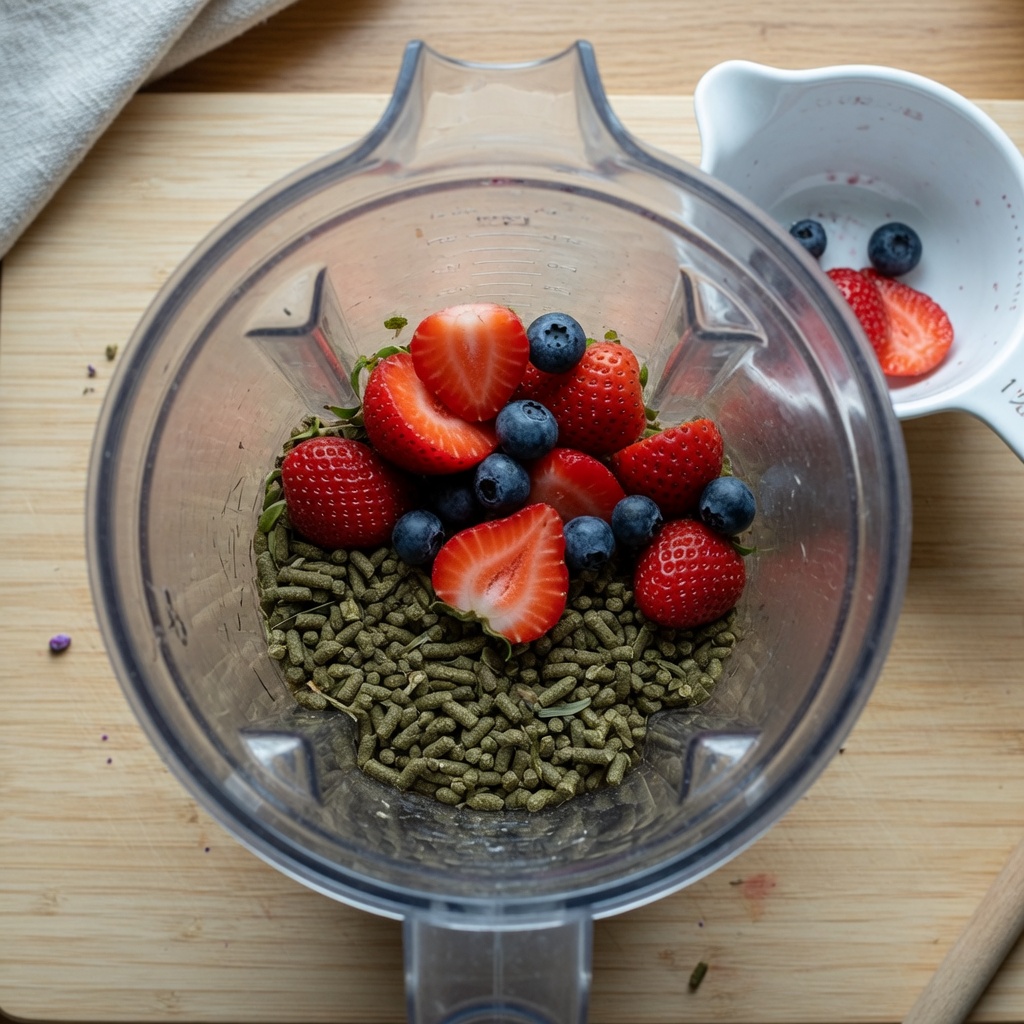 Easy Blender Pellet Berry Bites for Guinea Pigs step 2
