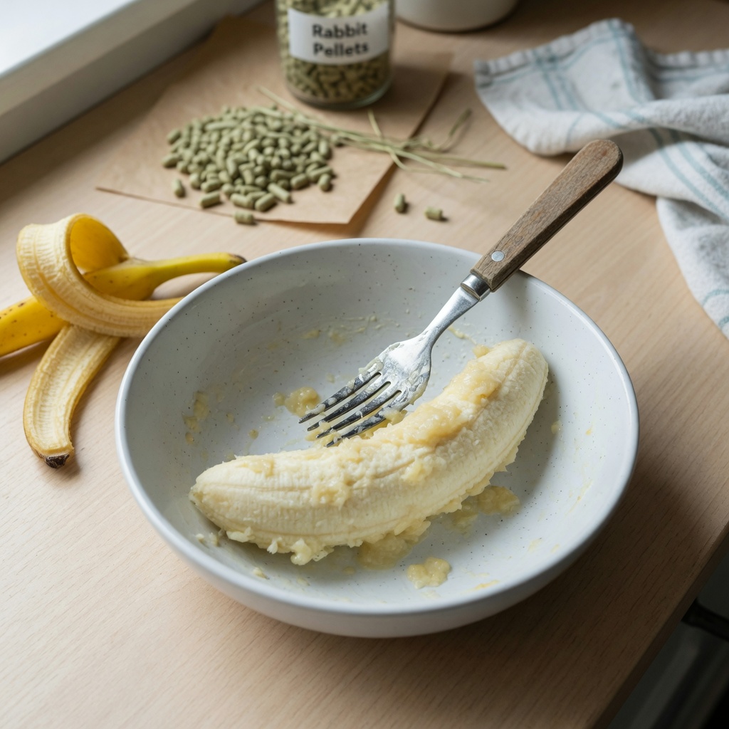 Pellet Hay Banana Rabbit Bites step 2