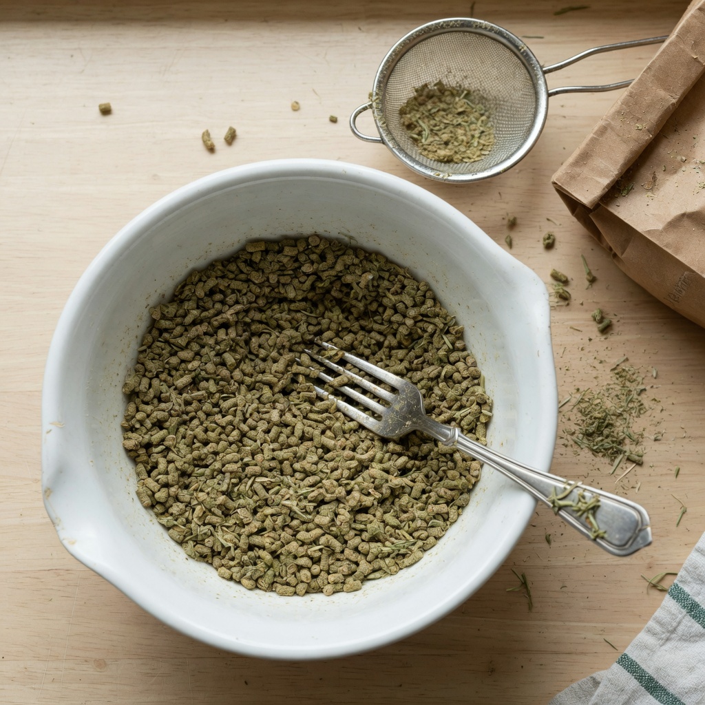 Pellet Hay Rabbit Biscuits step 2