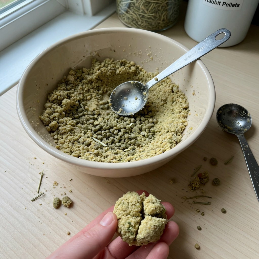 Pellet Hay Rabbit Biscuits step 3