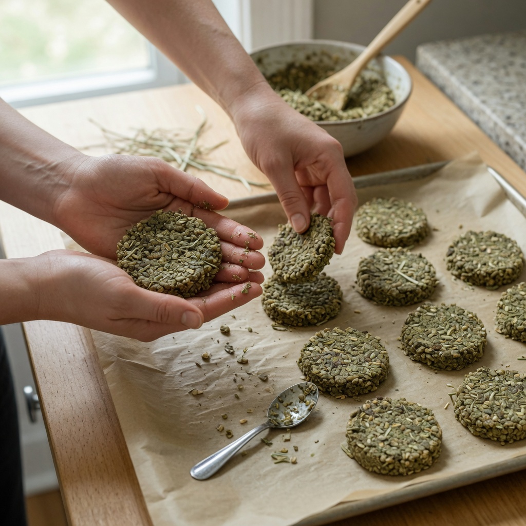 Pellet Hay Rabbit Biscuits step 4