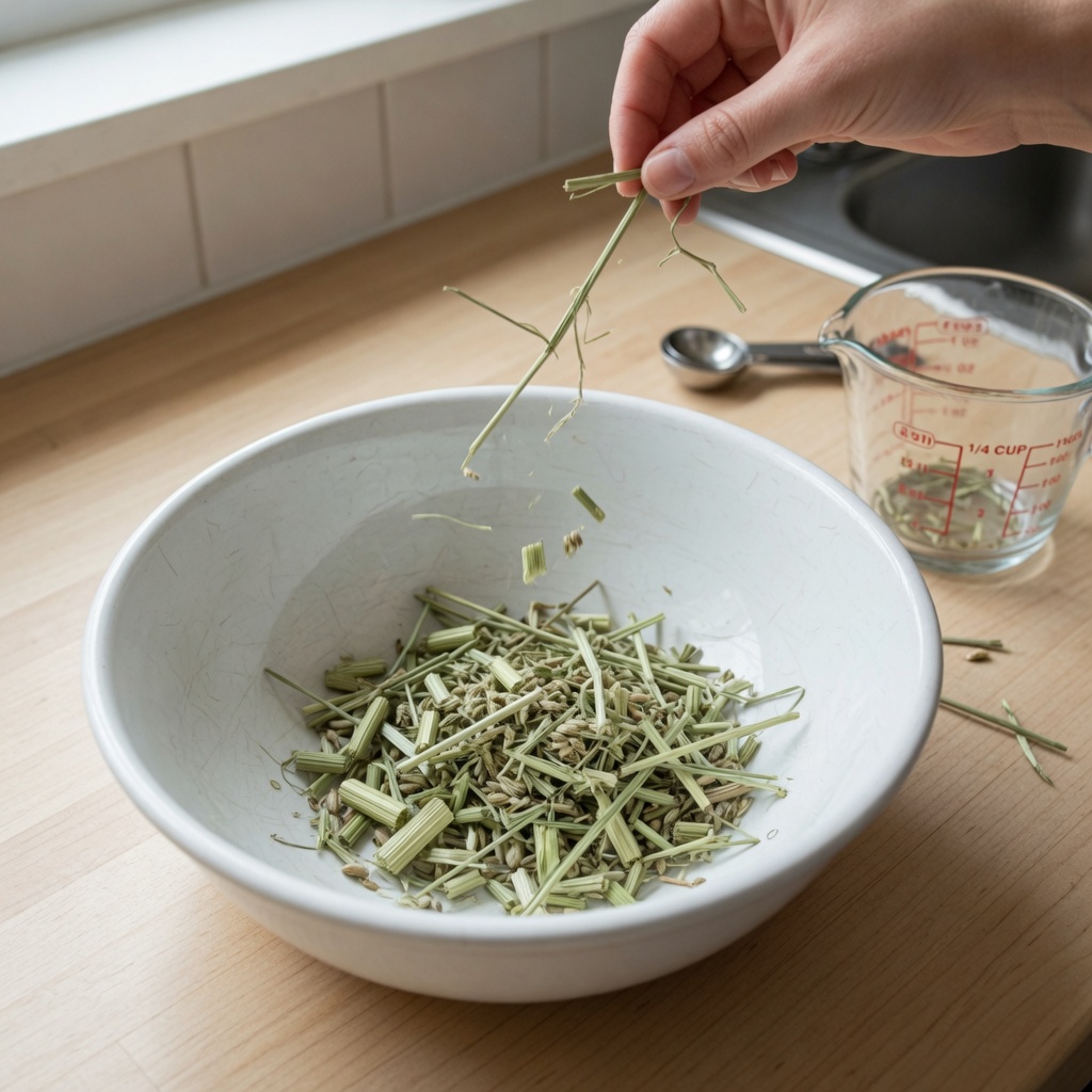 Pellet Hay Veggie Mash for Guinea Pigs step 2