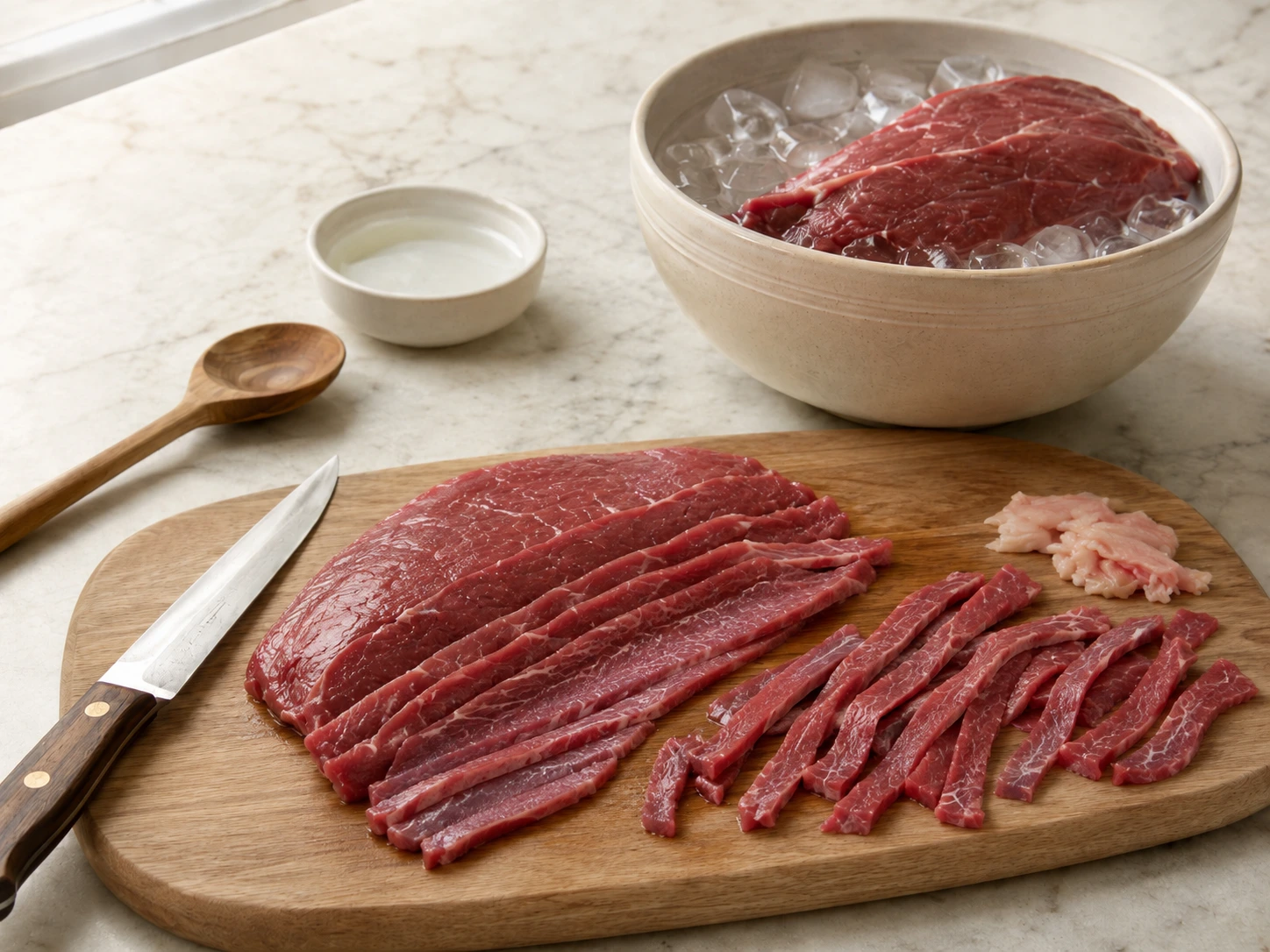 Plain Beef Jerky Ribbons for Dogs step 2