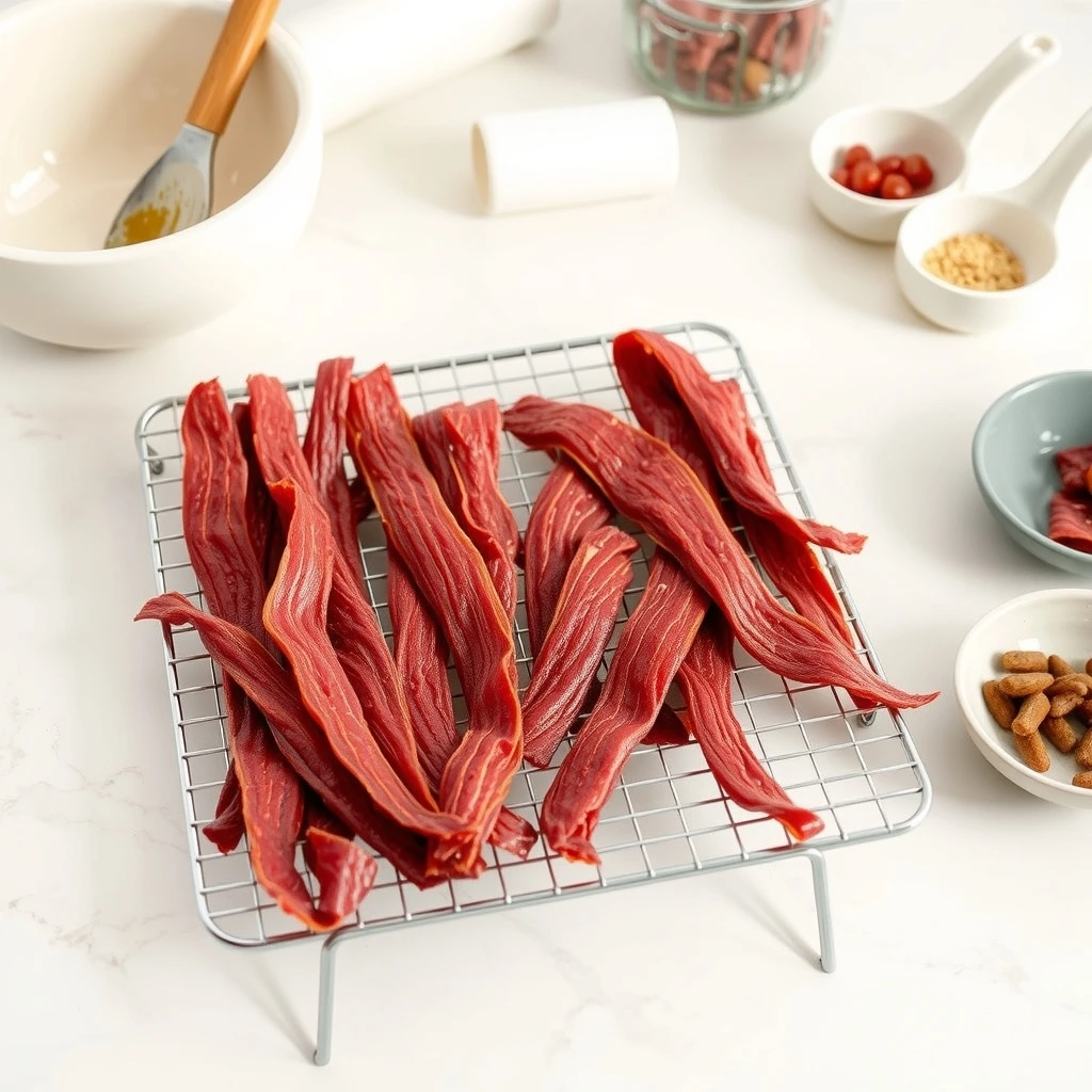 Plain Beef Jerky Ribbons for Dogs step 5