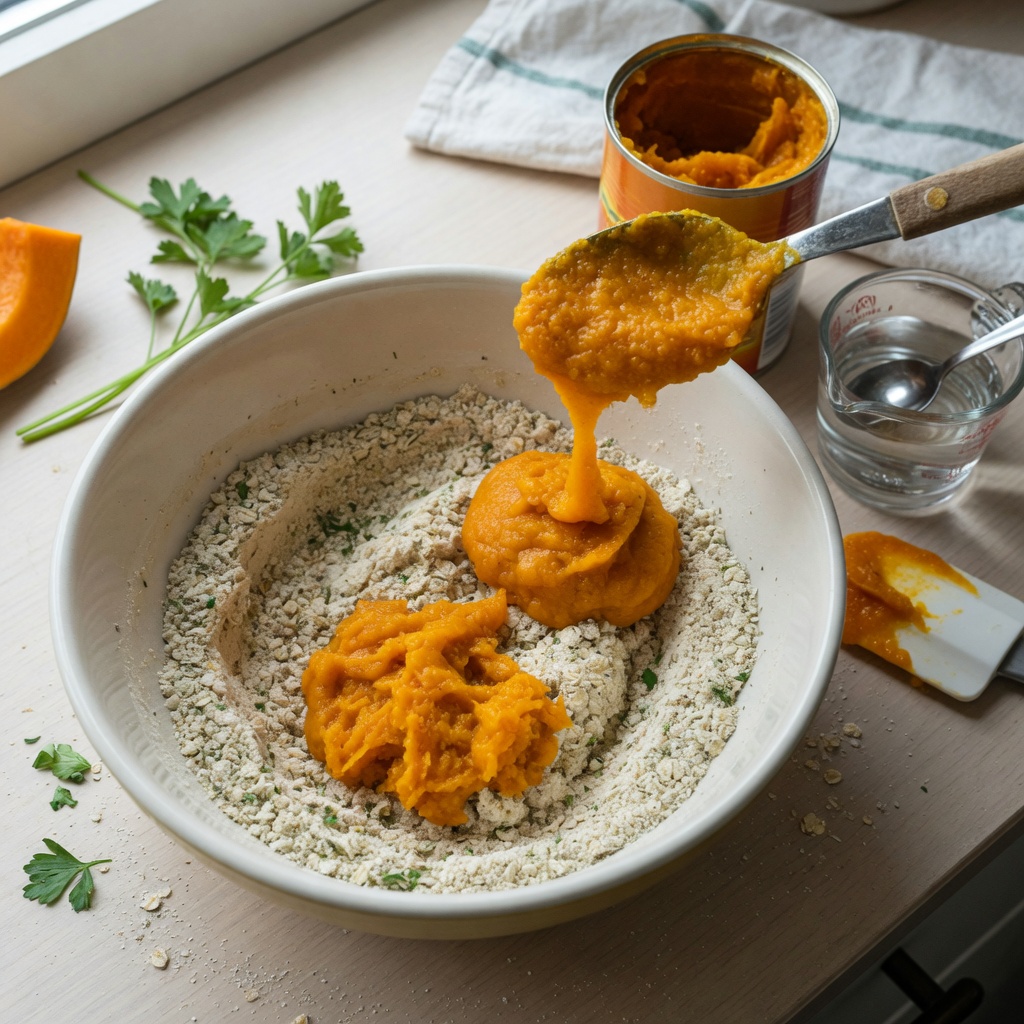 Pumpkin Parsley Bunny Bites for Rabbits step 4