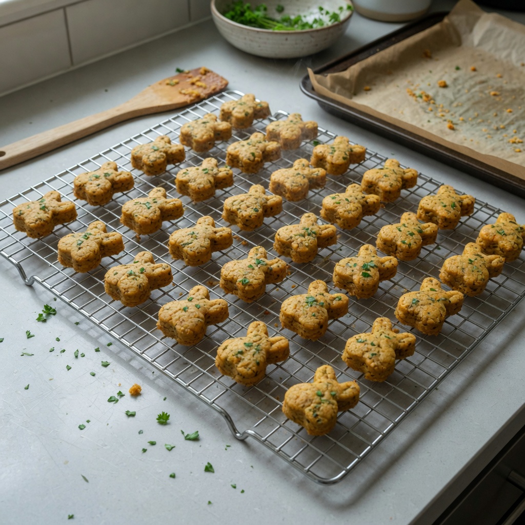 Pumpkin Parsley Bunny Bites for Rabbits step 7