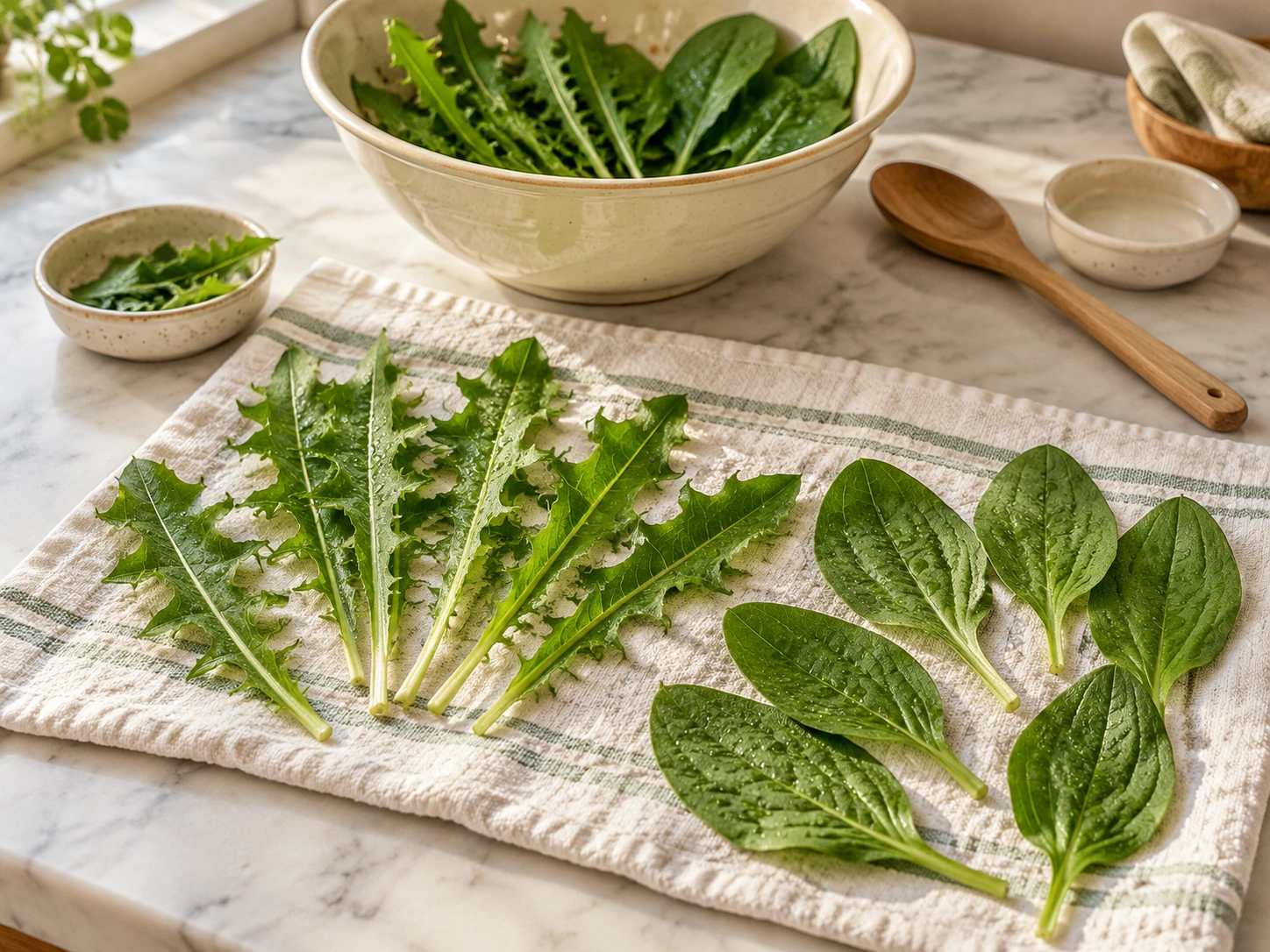 Rabbits Dandelion and Plantain Leaf Herb Rolls step 3