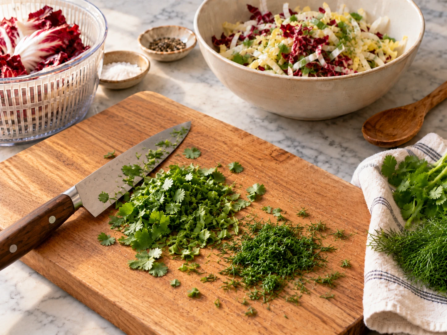 Rabbits Endive Radicchio Herb Slaw