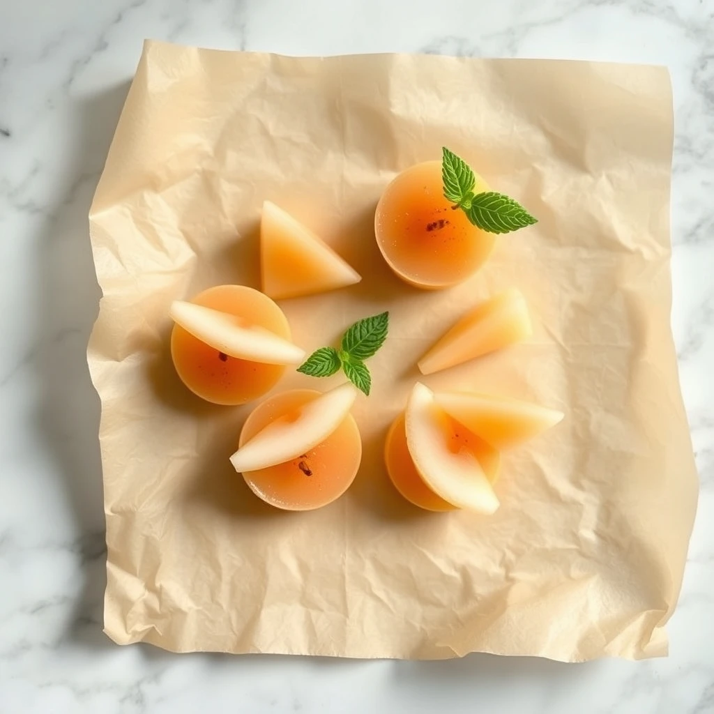 Refreshing Pear and Cantaloupe Gel Bites for Happy Pets step 3