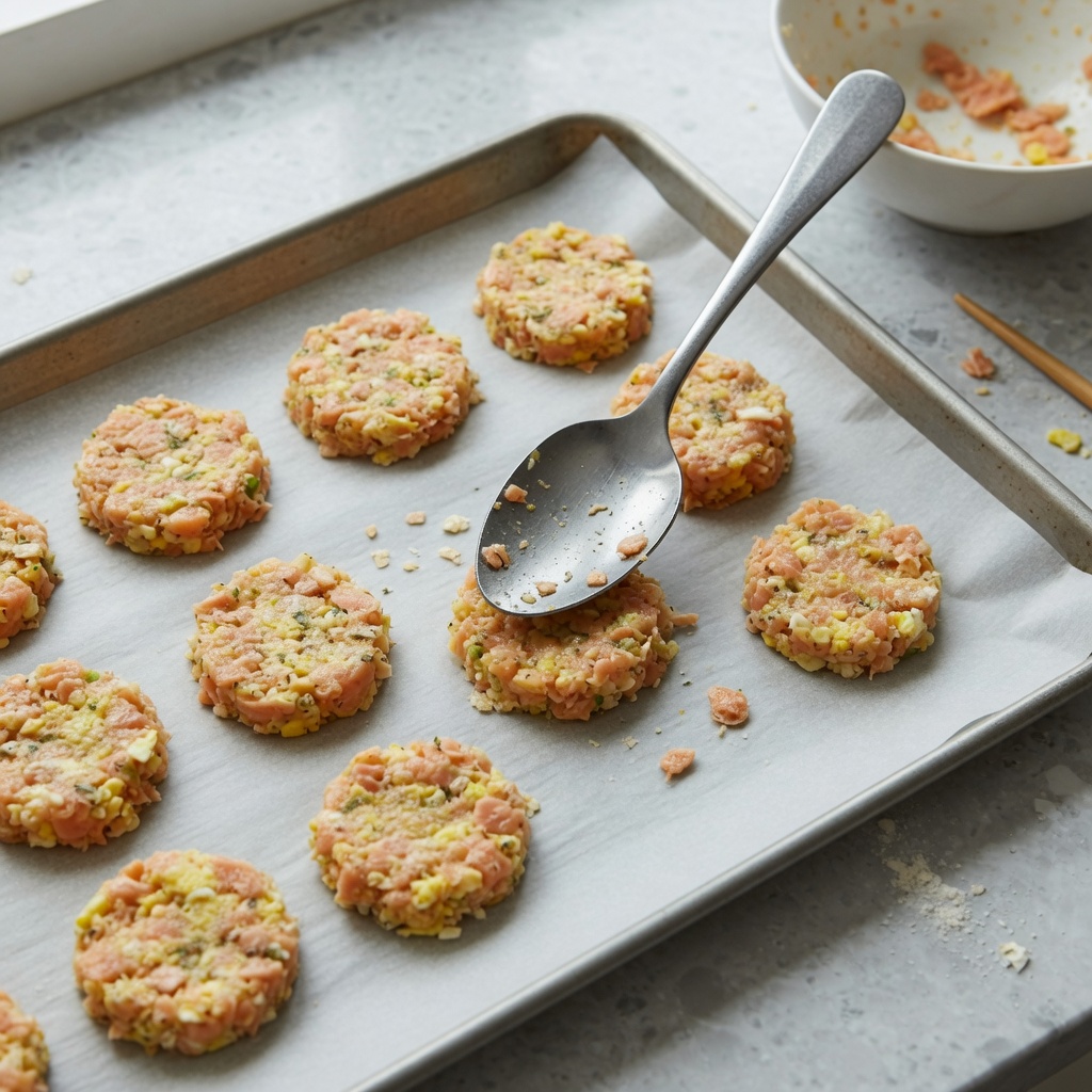 Three-Ingredient Salmon and Egg Cat Bites step 5