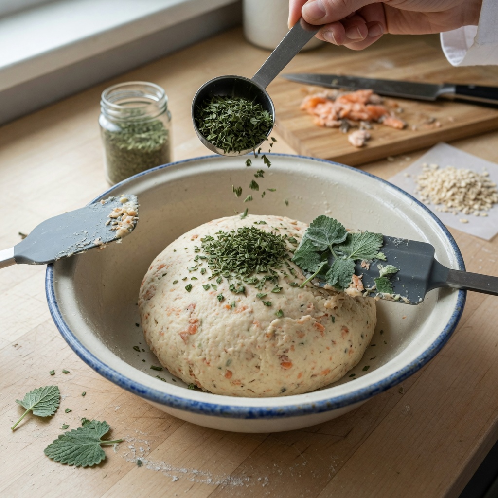 Salmon Catnip Cookies for Cats step 3