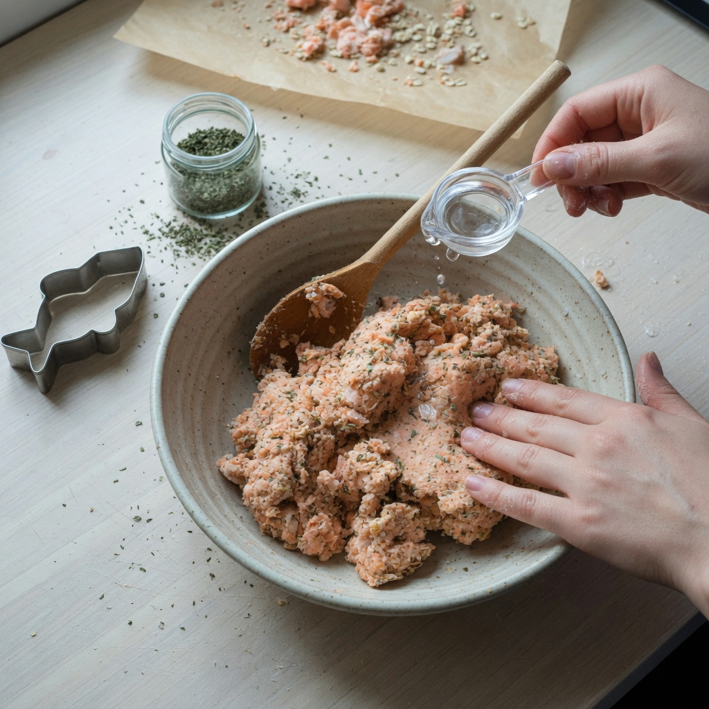 Salmon Catnip Cookies for Cats step 4